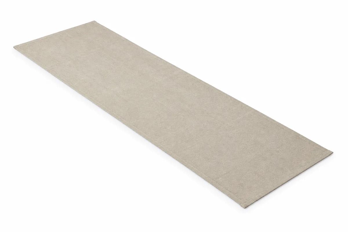 Coastline Linen-Look Table Runner, 14 x 72 Inches in warm linen — studio product photograph
