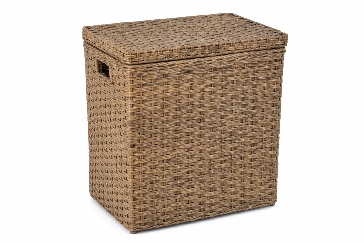 Dockside Lidded Blanket Basket, 22-Inch — studio product photograph